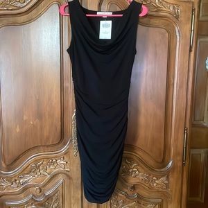 NWT BLACK BOSTON PROPER SLEEVELESS RUCHED DRESS 4